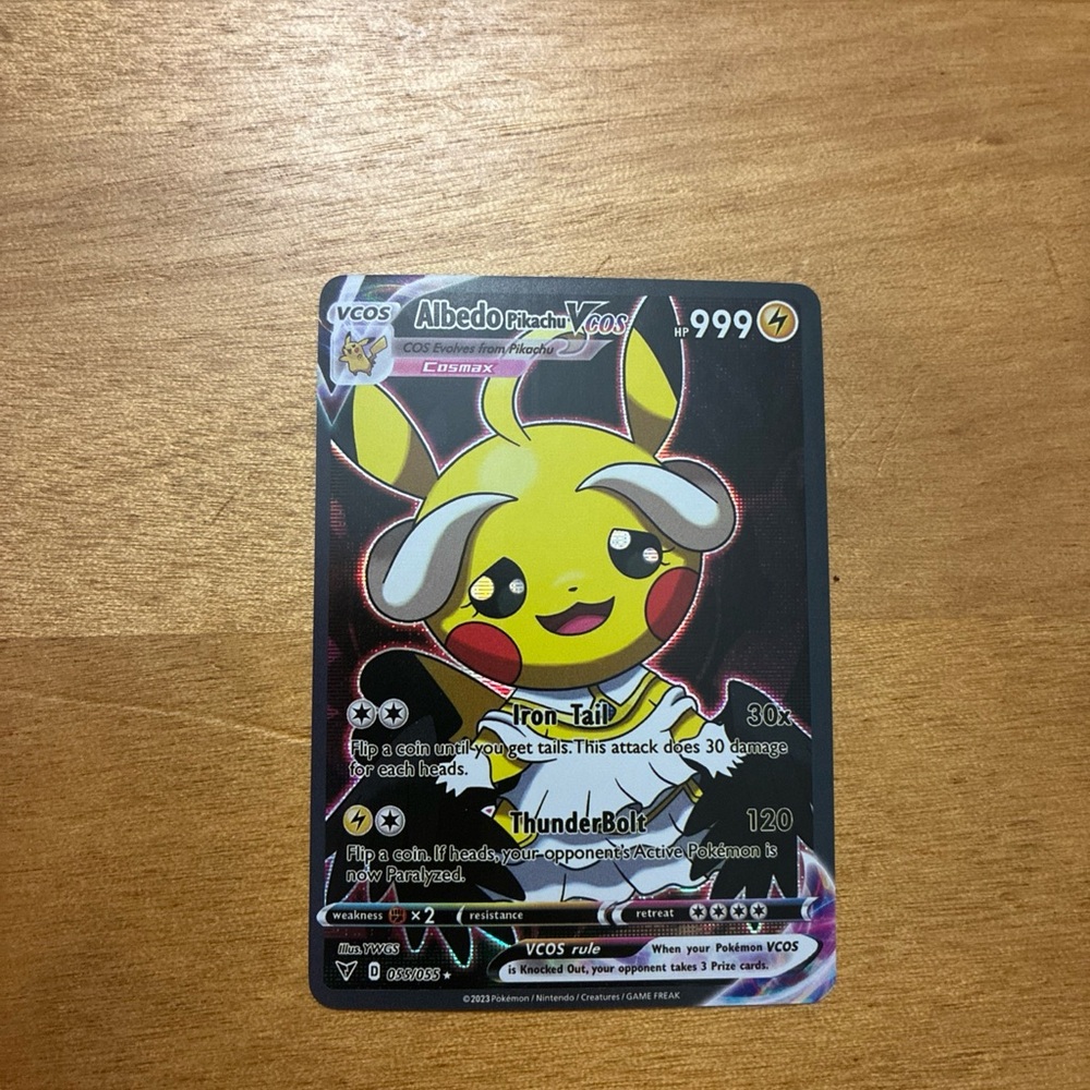 Albedo Pikachu V COSMOS Holo Card